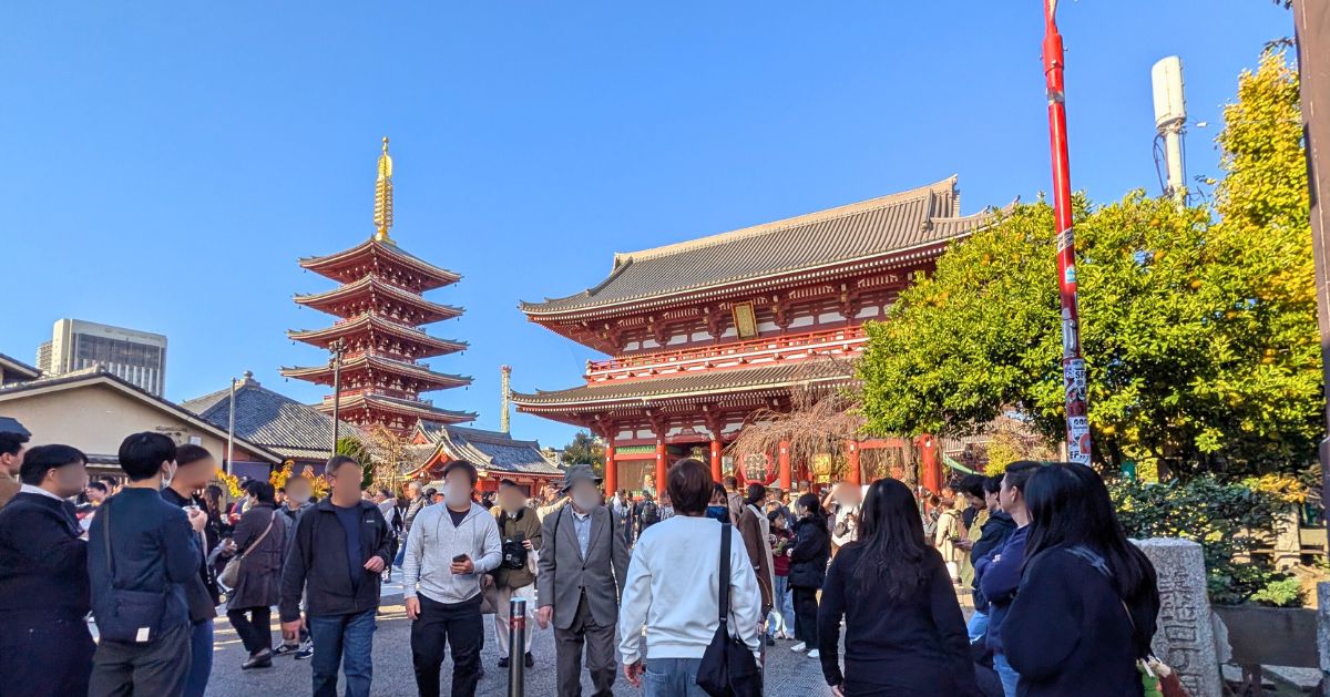 浅草寺 五重塔・宝蔵門