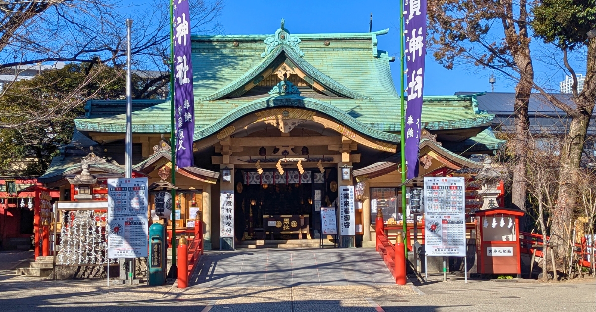 須賀神社,新宿,君の名は,聖地,階段,ご利益,災難除け,金運,御朱印,アクセス,四谷,天白稲荷神社